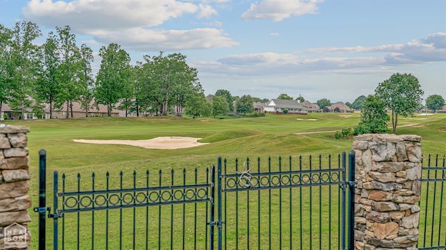 4217 Lochmoor Cir, Jonesboro, AR 72405 - view of yard featuring a gate and view of golf course