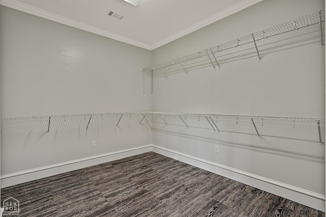 4217 Lochmoor Cir, Jonesboro, AR 72405 - walk in closet featuring dark wood-type flooring