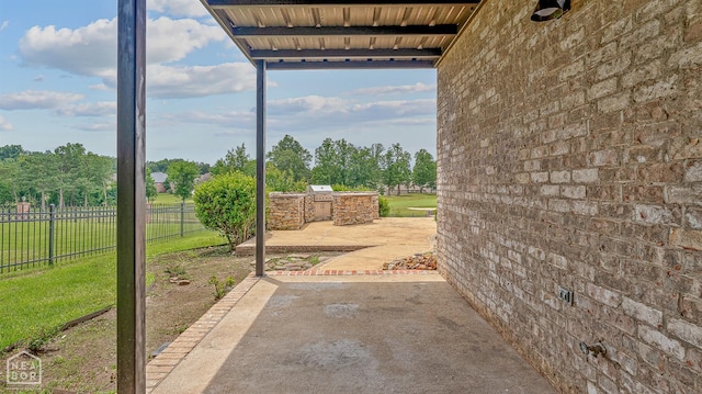 4217 Lochmoor Cir, Jonesboro, AR 72405 - view of patio with an outdoor kitchen