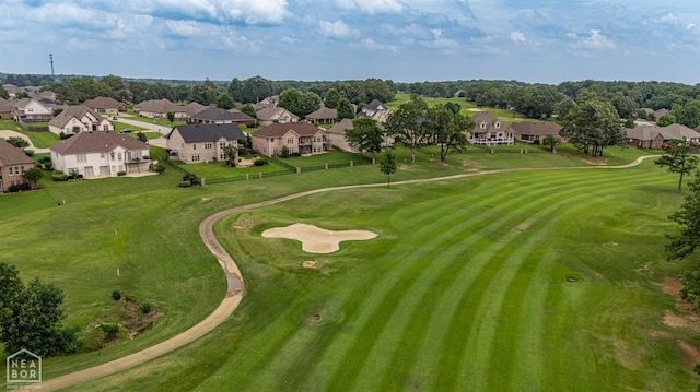 4217 Lochmoor Cir, Jonesboro, AR 72405 - aerial perspective of suburban area with a golf course and a tree filled landscape