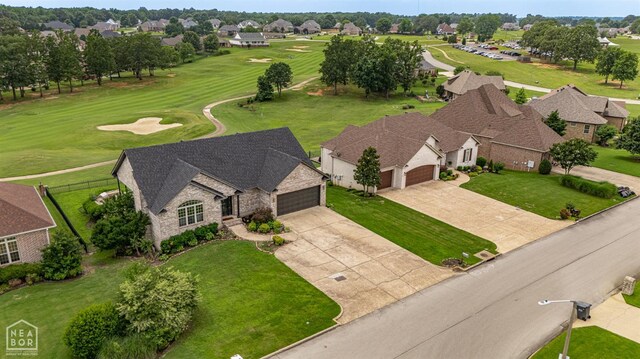 4217 Lochmoor Cir, Jonesboro, AR 72405 - aerial view of residential area with a local golf course