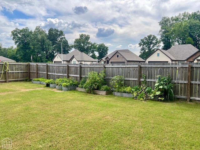 5204 Bridger Park Ct, Jonesboro, AR 72405 - fenced backyard with a vegetable garden