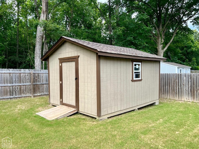 5204 Bridger Park Ct, Jonesboro, AR 72405 - view of shed featuring a fenced backyard