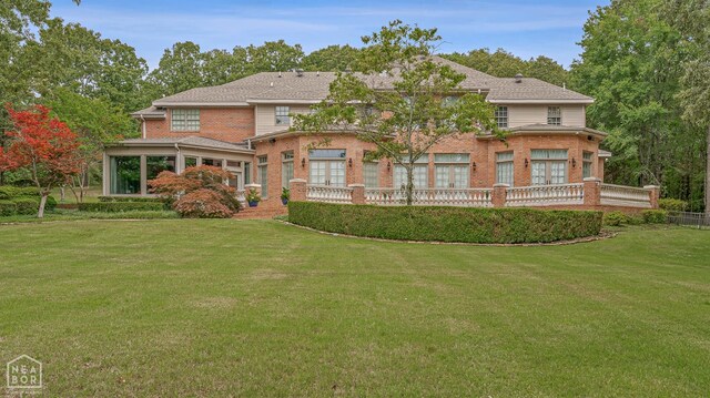 3500 Big Creek Cv, Jonesboro, AR 72404 - back of house featuring brick siding and a lawn