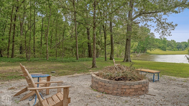 3500 Big Creek Cv, Jonesboro, AR 72404 - view of patio featuring a water view