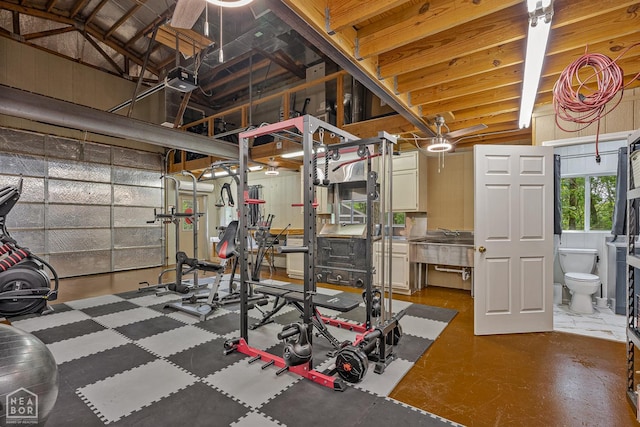 3500 Big Creek Cv, Jonesboro, AR 72404 - exercise area with a sink