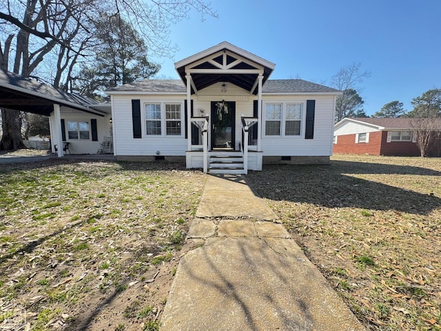 bungalow with crawl space
