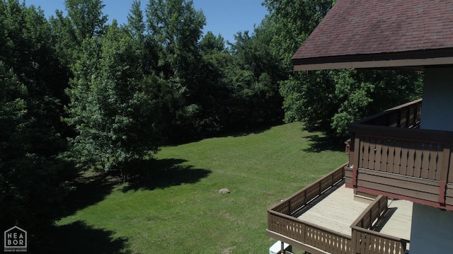  - view of yard with a deck
