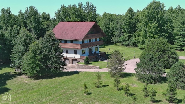  - birds eye view of property