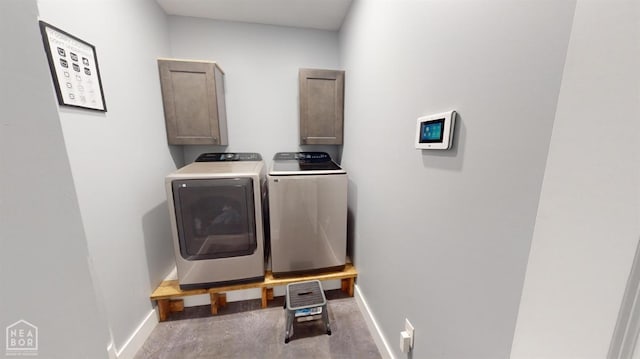 118 E Hills Dr, Bono, AR 72416 - washroom featuring cabinet space and washing machine and dryer