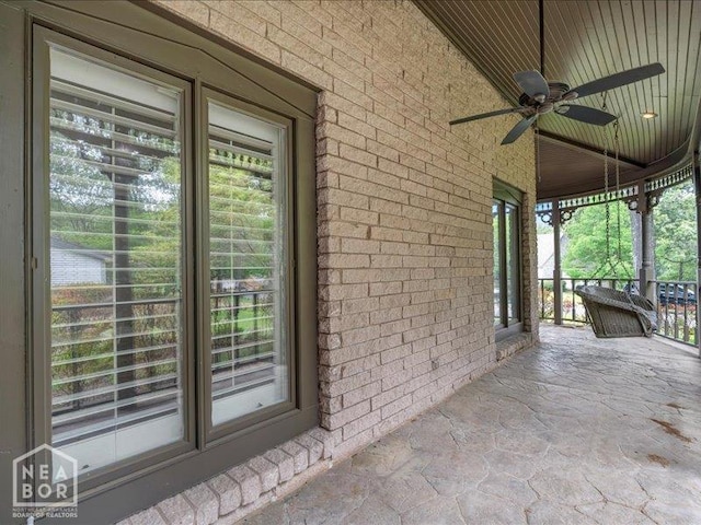 1005 Fairway, Jonesboro, AR 72401 - view of patio / terrace featuring ceiling fan