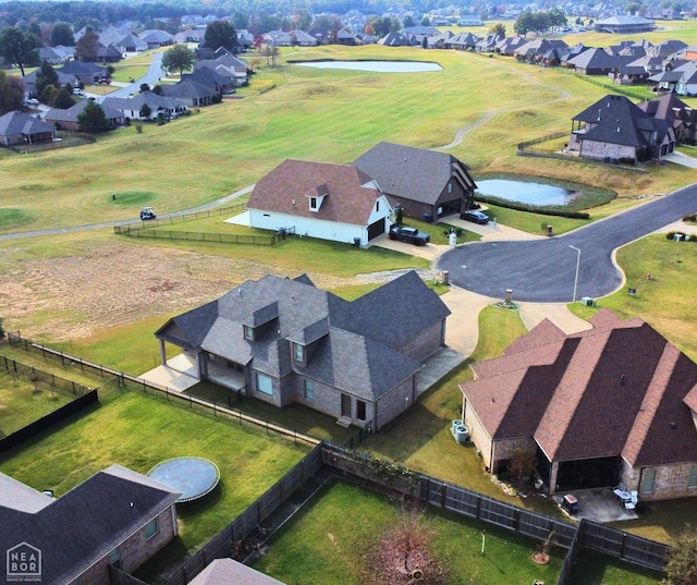 drone / aerial view featuring a residential view