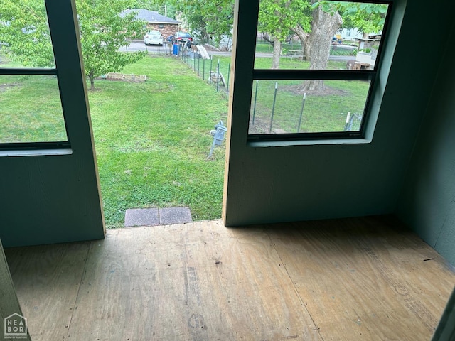 interior space featuring hardwood / wood-style floors