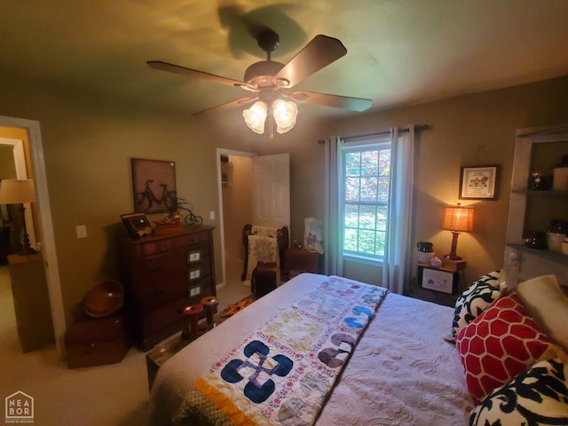 2590 W N St, Piggott, AR 72454 - carpeted bedroom featuring ceiling fan