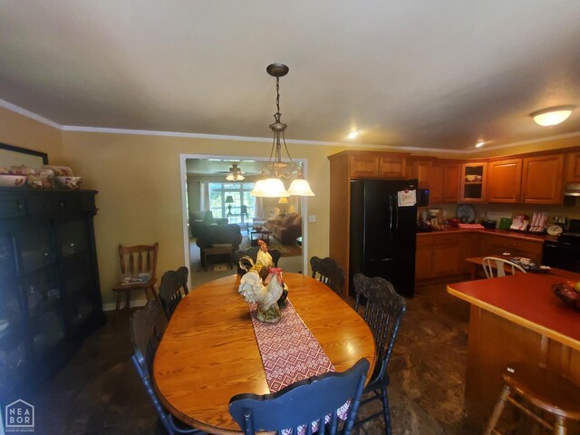 2590 W N St, Piggott, AR 72454 - dining area with ornamental molding
