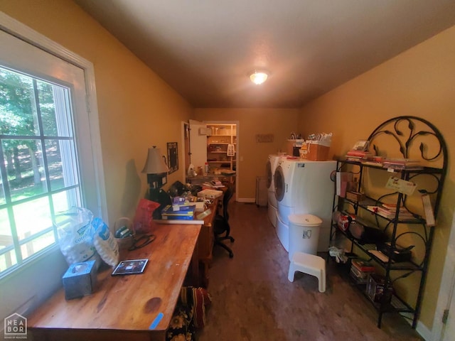 2590 W N St, Piggott, AR 72454 - miscellaneous room with separate washer and dryer and carpet flooring