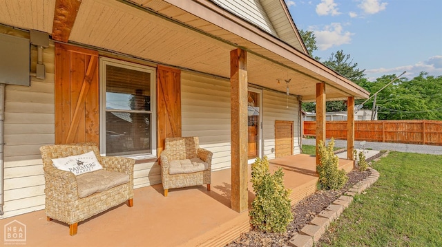 215 N Nance St, Monette, AR 72447 - view of patio / terrace with covered porch
