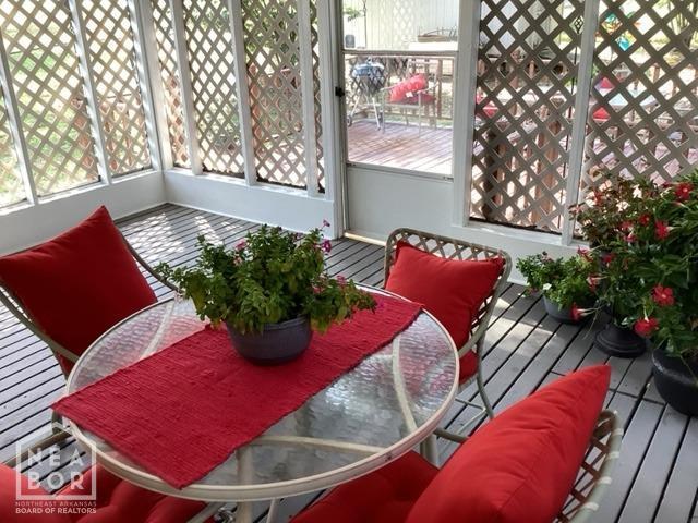 view of sunroom