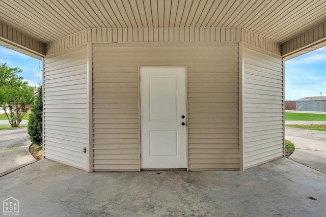 view of property entrance