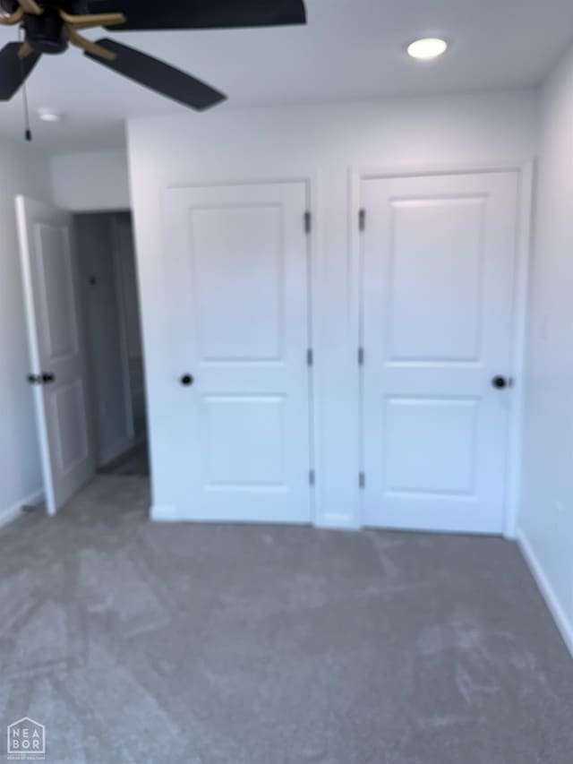 5633 Morgan Dr, Jonesboro, AR 72401 - unfurnished bedroom featuring carpet floors, baseboards, a closet, and recessed lighting