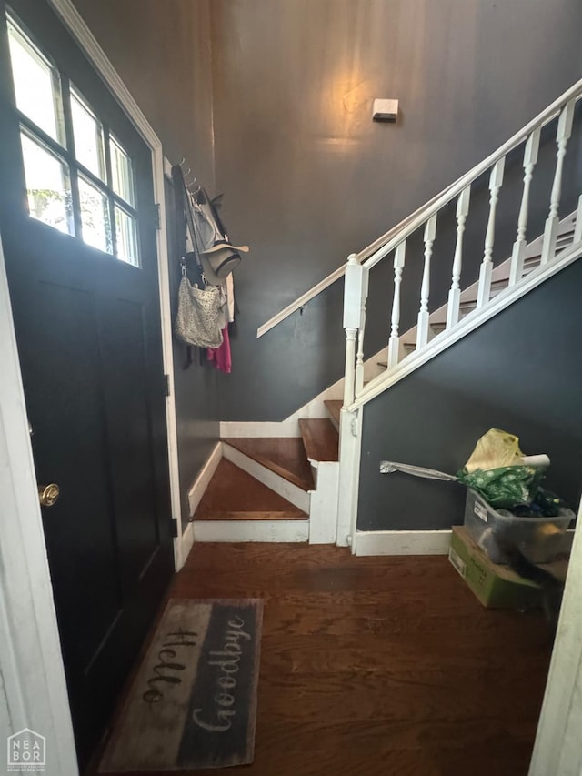 715 S 5th Ave, Paragould, AR 72450 - entryway with stairway and wood finished floors
