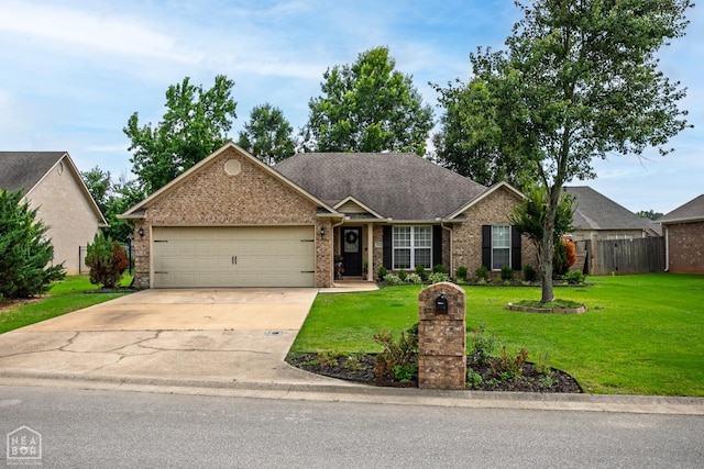 321 Crestfield Dr, Jonesboro, AR 72404 - ranch-style home featuring driveway, brick siding, a garage, and a shingled roof