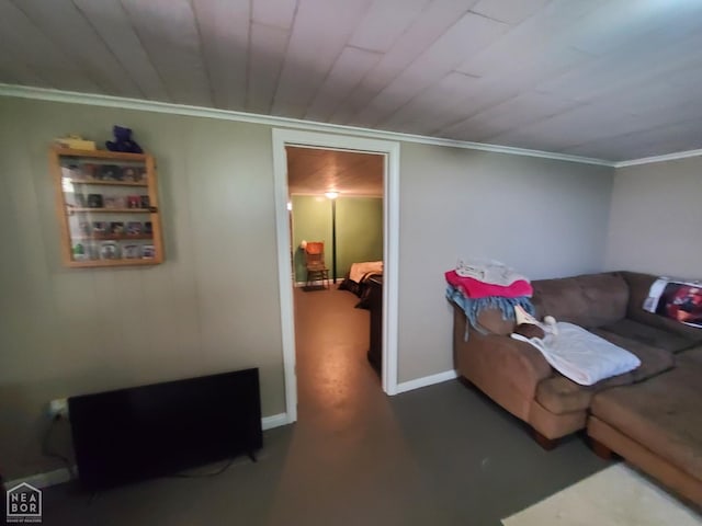 691 Crestline Dr, Piggott, AR 72454 - living room with ornamental molding