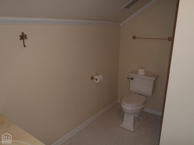 4 Virginia Rd, Newport, AR 72112 - bathroom featuring toilet and ornamental molding