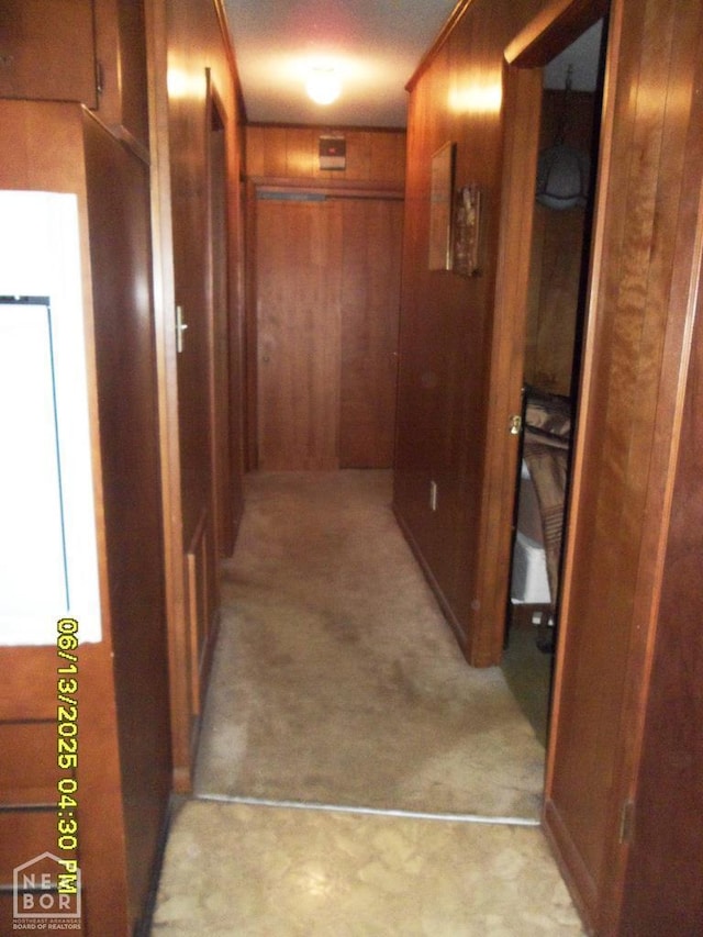 2805 Robinson St, Newport, AR 72112 - hall with wood walls and light carpet