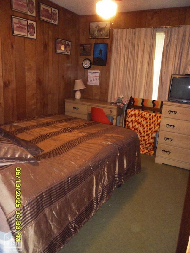 2805 Robinson St, Newport, AR 72112 - carpeted bedroom featuring wooden walls
