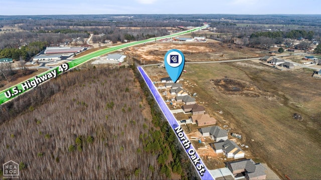 1816 N Oak, Brookland, AR 72417 - view of property location