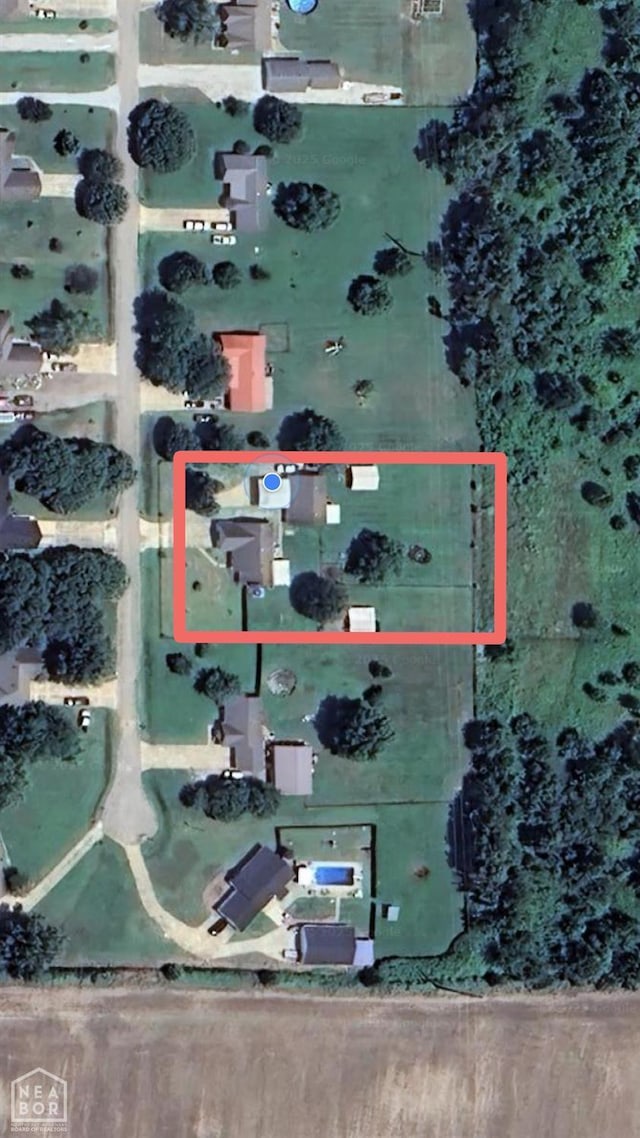 13326 Dixie Ln, Trumann, AR 72472 - aerial view of property and surrounding area featuring property parcel outlined