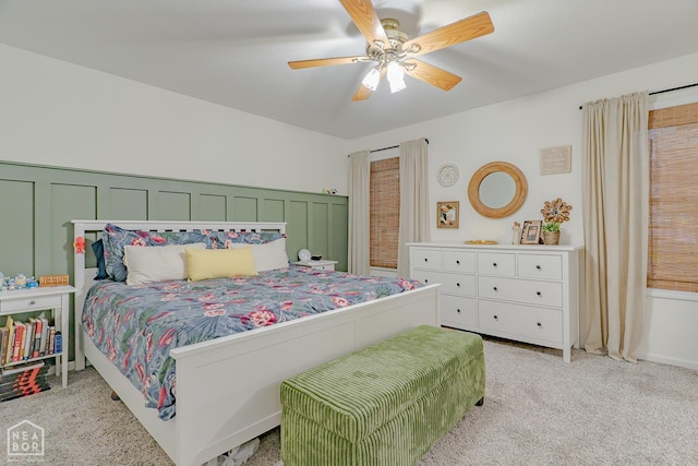 13326 Dixie Ln, Trumann, AR 72472 - bedroom with light carpet and a ceiling fan