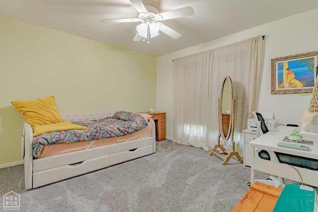 13326 Dixie Ln, Trumann, AR 72472 - carpeted bedroom featuring a ceiling fan