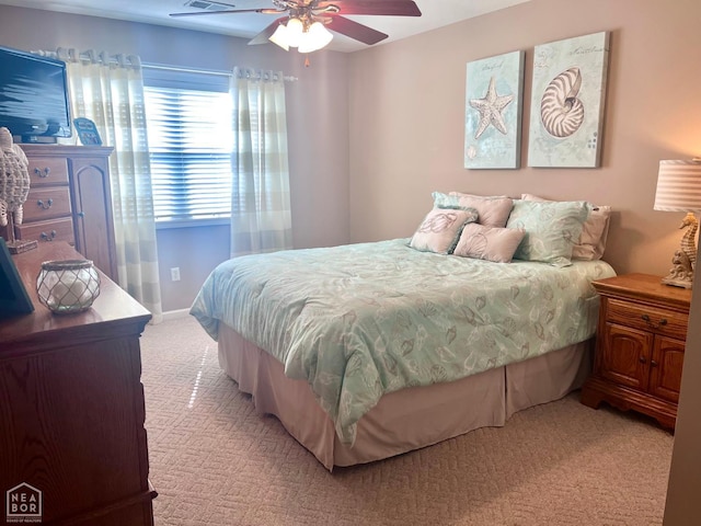 4105 Renee Dr, Jonesboro, AR 72404 - bedroom with light colored carpet and ceiling fan