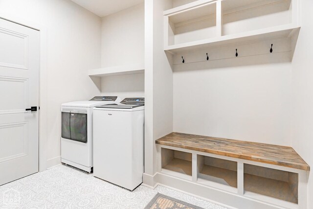 4049 Hwy 351, Jonesboro, AR 72405 - laundry room with baseboards, laundry area, and washer and dryer