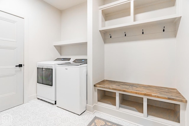 4049 Hwy 351, Jonesboro, AR 72405 - laundry room with baseboards, laundry area, and washer and dryer