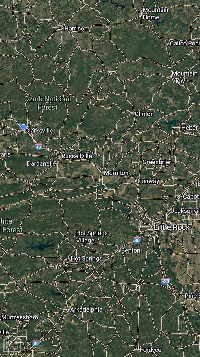 2 Deer Run, Clarksville, AR 72830 - map of property location