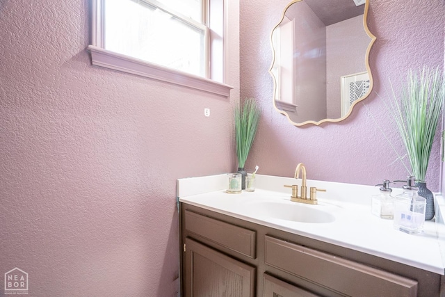 2 Deer Run, Clarksville, AR 72830 - bathroom with vanity and a textured wall