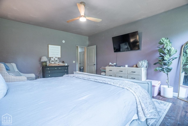 2 Deer Run, Clarksville, AR 72830 - bedroom featuring wood finished floors and ceiling fan