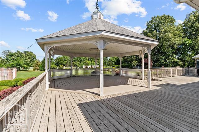 3201 S 2nd Ave S, Paragould, AR 72450 - wooden terrace with a gazebo