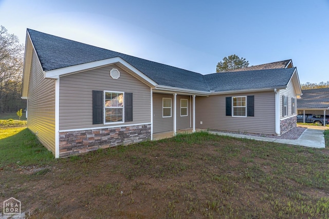 2516 Rebecca Dr, Pocahontas, AR 72455 - single story home with stone siding and roof with shingles