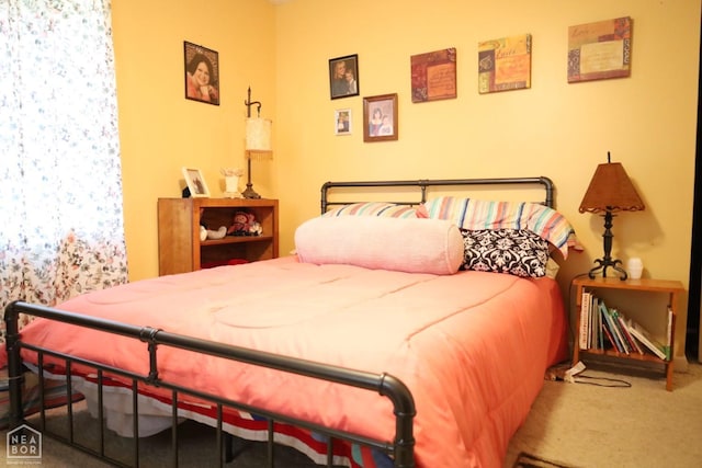 bedroom with carpet flooring