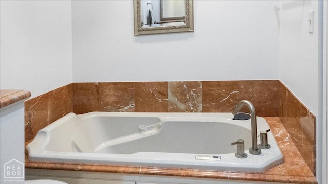 bathroom featuring a bath