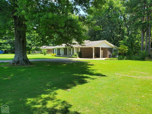 937 Homecrest Dr, Piggott, AR 72454 - view of grassy yard featuring a carport and concrete driveway