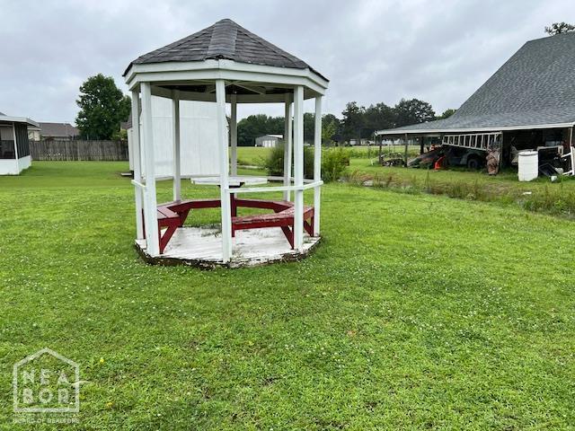 1213 Pauline St, Trumann, AR 72472 - view of grassy yard with a gazebo