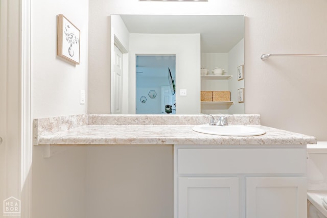 5405 Yukon Dr, Jonesboro, AR 72405 - bathroom with vanity and toilet