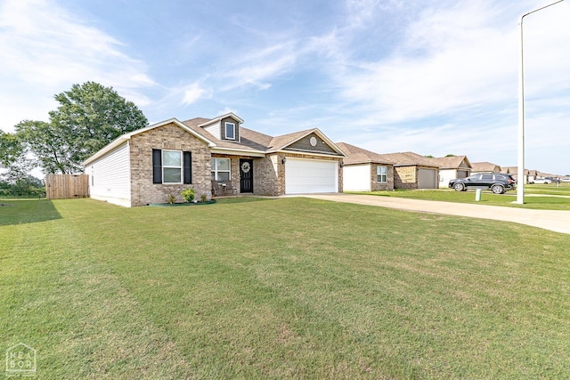 5405 Yukon Dr, Jonesboro, AR 72405 - view of front of house with concrete driveway, brick siding, and a garage