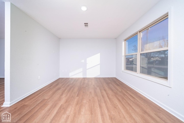 431 Affinity St, Hoxie, AR 72433 - spare room featuring baseboards, recessed lighting, light wood-style floors, and visible vents