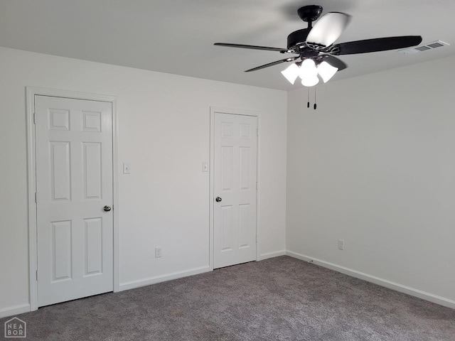 4909 Prospector Dr, Jonesboro, AR 72405 - carpeted spare room featuring a ceiling fan and baseboards